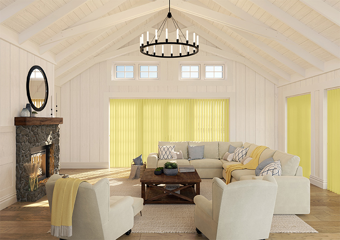 Trinity (Blackout), Daffodil Yellow - Vertical Blind - Image 8